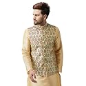 SOJANYA (Since 1958, Men's Silk Fancy Border Dhoti