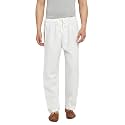 SOJANYA (Since 1958, Men's Off-White Pure Cotton Aligarhi Pyjama, Size: FreeSize