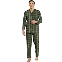 SOJANYA (Since 1958 Men's Cotton Checked Nightsuit Set