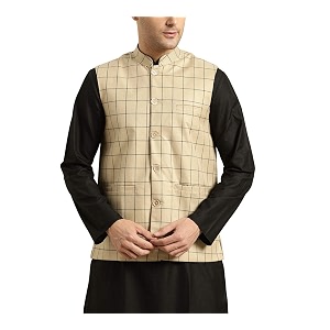 SOJANYA Since 1958 Mens Cotton Blend Checked