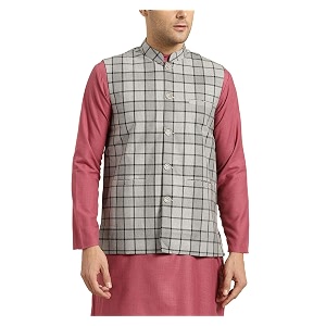 SOJANYA Since 1958 Mens Cotton Blend Checked