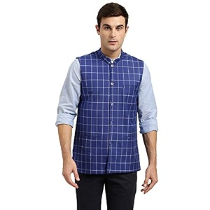 SOJANYA Since 1958 Mens Cotton Blend Checked