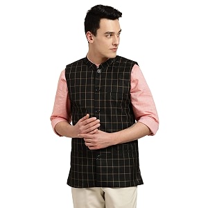 SOJANYA Since 1958 Mens Cotton Blend Checked