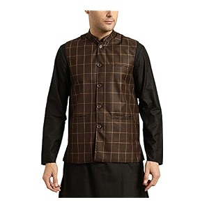 SOJANYA Since 1958 Mens Cotton Blend Checked