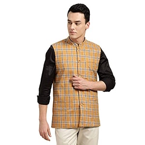 SOJANYA Since 1958 Mens Cotton Blend Checked