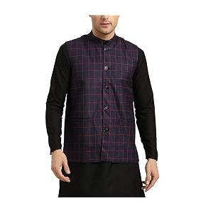 SOJANYA Since 1958 Mens Cotton Blend Checked
