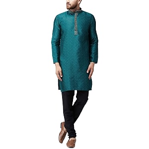SOJANYA Since 1958 Mens Maroon Jacquard Silk