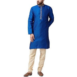 SOJANYA Since 1958 Mens Maroon Jacquard Silk