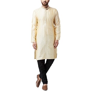 SOJANYA Since 1958 Mens Maroon Jacquard Silk