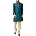 SOJANYA Since 1958 Mens Maroon Jacquard Silk