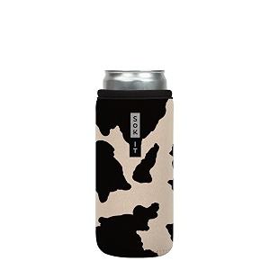 sok it can sok can sleeve for beer amp soda insulated neoprene cover cow print 12oz slim can sleeve