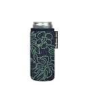 Sok It Can Sok Can Sleeve for Beer &amp; Soda Insulated Neoprene Cover (Monstera Ink, 12oz Slim Can Sleeve)