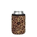 Sok It Can Sok Can Sleeve for Beer &amp; Soda Insulated Neoprene Cover (Classic Leopard, 12oz Can Sleeve)
