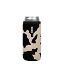Sok It Can Sok Can Sleeve for Beer &amp; Soda Insulated Neoprene Cover (Cow Print, 12oz Slim Can Sleeve)