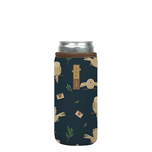 sok it can sok reusable neoprene insulated sleeve for can soda pop beer seltzer carrier owl 12oz slim can sleeve