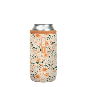 sok it cansok sleeve for beer amp soda insulated neoprene cover blush blossoms 16oz can sleeve
