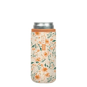 sok it cansok sleeve for beer amp soda insulated neoprene cover blush blossoms 12oz slim can sleeve