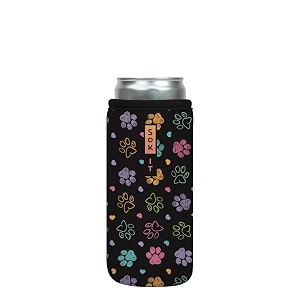 sok it cansok sleeve for beer amp soda insulated neoprene cover furry footprints 12oz slim can sleeve