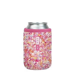 sok it cansok sleeve for beer amp soda insulated neoprene cover floral hearts 12oz can sleeve