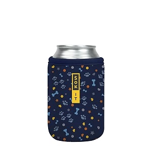 sok it cansok sleeve for beer amp soda insulated neoprene cover paws and bones 12oz can sleeve