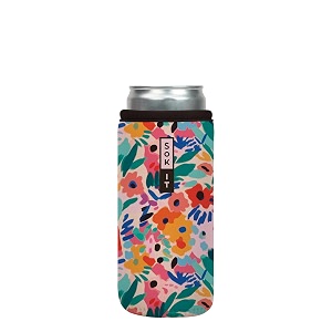 sok it cansok sleeve for beer amp soda insulated neoprene cover abstract floral 12oz slim can sleeve