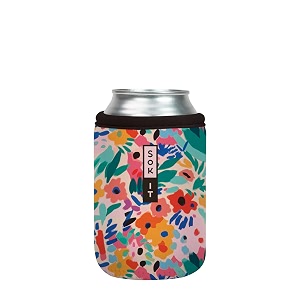 sok it cansok sleeve for beer amp soda insulated neoprene cover abstract floral 12oz can sleeve