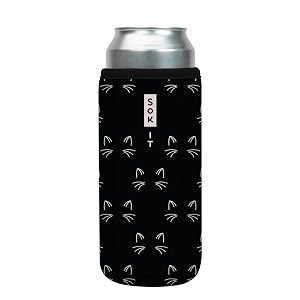 sok it cansok sleeve for beer amp soda insulated neoprene cover mystical meows 25oz can sleeve