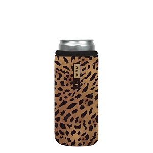 sok it cansok sleeve for beer amp soda insulated neoprene cover classic leopard 12oz slim can sleeve