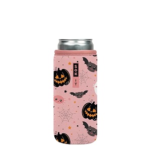 sok it cansok sleeve for beer amp soda insulated neoprene cover spooky in pink 12oz slim can sleeve