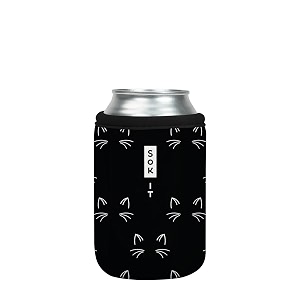sok it cansok sleeve for beer amp soda insulated neoprene cover mystical meows 12oz can sleeve