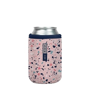 sok it cansok sleeve for beer amp soda insulated neoprene cover pink terrazzo 12oz can sleeve