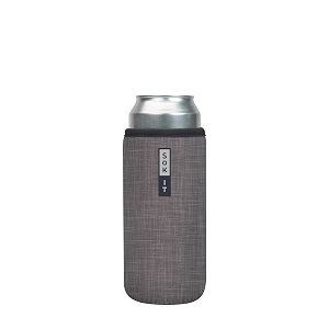 sok it cansok sleeve for beer amp soda insulated neoprene cover anthracite 25oz can sleeve