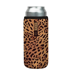 sok it cansok sleeve for beer amp soda insulated neoprene cover classic leopard 25oz can sleeve