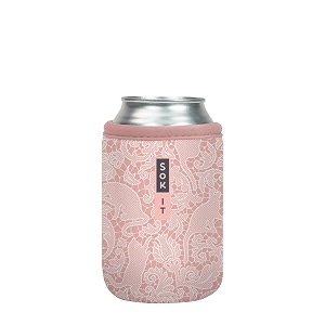 sok it cansok sleeve for beer amp soda insulated neoprene cover paisley pink cats 12oz can sleeve