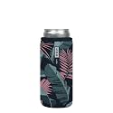 Sok It CanSok Sleeve for Beer &amp; Soda Insulated Neoprene Cover (Midnight Tropics, 12oz Slim Can Sleeve)