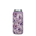 Sok It CanSok Sleeve for Beer &amp; Soda Insulated Neoprene Cover (Lilac Meadows, 12oz Slim Can Sleeve)