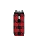 Sok It CanSok Sleeve for Beer &amp; Soda Insulated Neoprene Cover (Buffalo Check, 12oz Slim Can Sleeve)