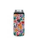 Sok It CanSok Sleeve for Beer &amp; Soda Insulated Neoprene Cover (Abstract Floral, 12oz Slim Can Sleeve)