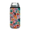 Sok It CanSok Sleeve for Beer &amp; Soda Insulated Neoprene Cover (Abstract Floral, 25oz Can Sleeve)