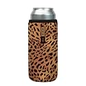 Sok It CanSok Sleeve for Beer &amp; Soda Insulated Neoprene Cover (Classic Leopard, 25oz Can Sleeve)