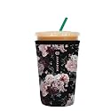 Sok It Java Sok Iced Coffee & Cold Soda Insulated Neoprene Cup Sleeve (Bloom at Night, Medium: 22-28oz)