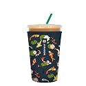 Sok It Java Sok Iced Coffee & Cold Soda Insulated Neoprene Cup Sleeve (Koi Garden, Medium: 22-28oz)