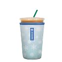 Sok It Java Sok Iced Coffee &amp; Cold Soda Insulated Neoprene Cup Sleeve (Let It Snow, Medium: 24-28oz)
