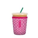 Sok It Java Sok Iced Coffee &amp; Cold Soda Insulated Neoprene Cup Sleeve (Pink Grand Prix, Small: 18-20oz)
