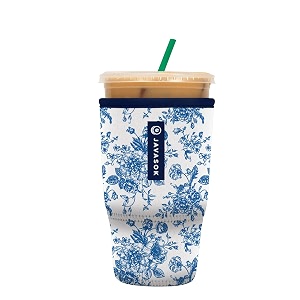 sok it java sok reusable neoprene insulator sleeve for iced coffee cups like fine china large 30-32oz
