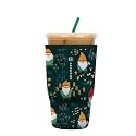 Sok It Java Sok Reusable Neoprene Insulator Sleeve for Iced Coffee Cups (Mushroom Meadow, Large: 30-32oz)