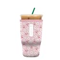 Sok It Java Sok Reusable Neoprene Insulator Sleeve for Iced Coffee Cups (Cherry Bomb, Large: 30-32oz)