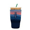 Sok It Java Sok Reusable Neoprene Insulator Sleeve for Iced Coffee Cups (Blue Ridge, Large: 30-32oz)