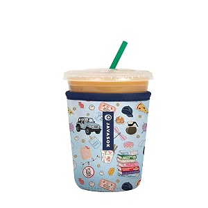 sok it javasok iced coffee amp cold soda insulated neoprene cup sleeve fast talker small 16-20oz