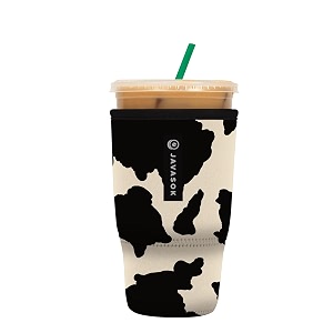 sok it javasok iced coffee amp cold soda insulated neoprene cup sleeve cow print large 30-32oz